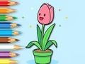 Mchezo Kitabu cha Kuchorea: Kundi la Tulips  online