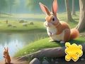 Mchezo Jigsaw Puzzle: Sungura na Squirrels  online