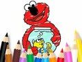 Mchezo Kitabu cha Kuchorea: Elmo Rafiki Mpya  online