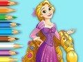 Mchezo Kitabu cha Kuchorea: Princess Rapunzel  online