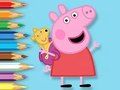 Mchezo Kitabu cha Kuchorea: Peppa Na Toy Bear  online