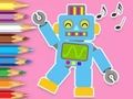 Mchezo Kitabu cha Kuchorea: Kucheza kwa Robot  online