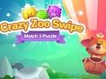 Mchezo Crazy Zoo Swipe Mechi 3 Puzzle  online