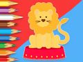 Mchezo Kitabu cha kuchorea: Circus-Simba  online
