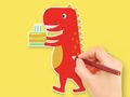 Mchezo Kitabu cha Kuchorea: Siku ya Kuzaliwa ya Dinosaur  online