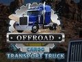 Mchezo Lori la Usafirishaji wa Mizigo ya Offroad  online