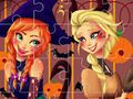Mchezo Jigsaw ya Princess Halloween  online