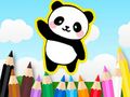 Mchezo Kitabu cha Kuchorea: Cute Panda  online