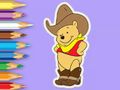 Mchezo Kitabu cha Kuchorea: Cowboy Winnie  online