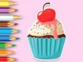 Mchezo Kitabu cha Kuchorea: Apple Cupcake  online