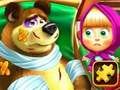 Mchezo Masha na Dubu Jigsaw Puzzle  online