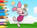 Mchezo Kitabu cha Kuchorea: Nguruwe Anashikilia Windmill ya Toy  online