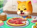 Mchezo Mafumbo ya Jigsaw: Mbwa wa Pizza  online