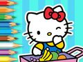 Mchezo Kitabu cha Kuchorea: Hello Kitty Market  online