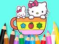 Mchezo Kitabu cha Kuchorea: Kikombe cha Kitty  online