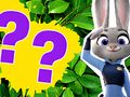 Mchezo Maswali ya Watoto: Unajua Nini Kuhusu Zootopia  online