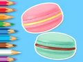 Mchezo Kitabu cha kuchorea: Macaron  online