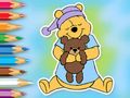 Mchezo Kitabu cha Kuchorea: Winnie Na Toy Bear  online
