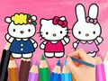 Mchezo Kitabu cha Kuchorea: Hello Kitty Pamoja na Marafiki  online