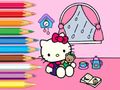 Mchezo Kitabu cha Kuchorea: Siku ya Mvua ya Hello Kitty  online