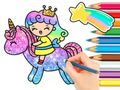 Mchezo Kitabu cha Kuchorea: Unicorn Princess  online