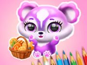 Mchezo Kitabu cha Kuchorea: Fluffy Picnic  online