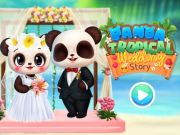 Mchezo Hadithi ya Harusi ya Panda ya Tropiki  online