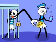 Mchezo Stickman Troll Mwizi Puzzle  online