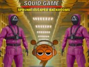 Mchezo Squid Mchezo Sprunki alitoroka Backrooms  online