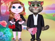 Mchezo Wanandoa wa Kitty wapendanao  online