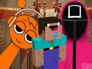 Mchezo Nextbots kwenye Minecraft squid mchezo sprunki  online