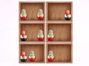 Mchezo Panga na rafu za matryoshka! online Mchezo Panga na rafu za matryoshka! online