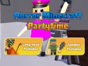 Mchezo Kutisha Minecraft wakati wa chama  online