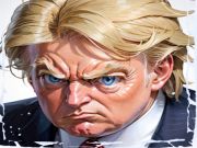 Mchezo Mapenzi ya uso wa vita Trump vs Kim  online