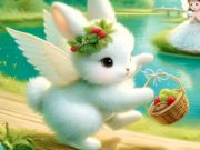 Mchezo Jigsaw Puzzle: Angel Bunny online