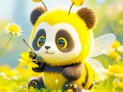 Mchezo Jigsaw puzzle: Panda nyuki  online
