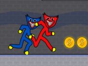 Mchezo Stickman Huggy Party Duo online