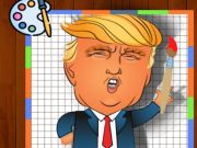 Mchezo Wakati wa kuchorea wa Trump  online