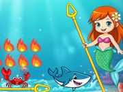 Mchezo Princess vs Shark online Mchezo Princess vs Shark online