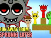 Mchezo Kukimbia mbali na Sprunki Eater  online
