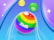 Mchezo 2048 kukimbia mipira nzuri  online