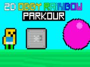 Mchezo 2d Obby Rainbow Parkour  online