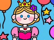 Mchezo Rangi na nambari: Princess mdogo  online