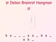 Mchezo Kiitaliano Brainrot Hangman!  online