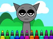 Mchezo Kitabu cha kuchorea: Sprunki Incredibox Grey  online