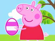 Mchezo Jigsaw puzzle: Peppa nguruwe mayai ya Pasaka  online