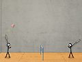 Mchezo Kielelezo cha fimbo badminton  online