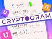Mchezo Cryptogram: neno la ubongo wa neno online
