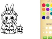 Mchezo Halloween Labubu Coloring & Mchezo wa kuchora online