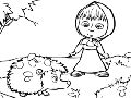 Mchezo Masha na Hedgehog  online